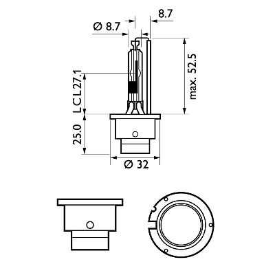 Xenon-lampa Philips WhiteVision gen2 – Mercedes-Benz C-KLASS